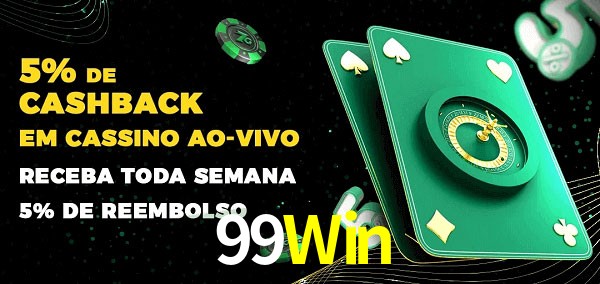 Promoções do cassino ao Vivo 99Win